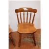 Image 3 : *(2) Brown Wood Chairs