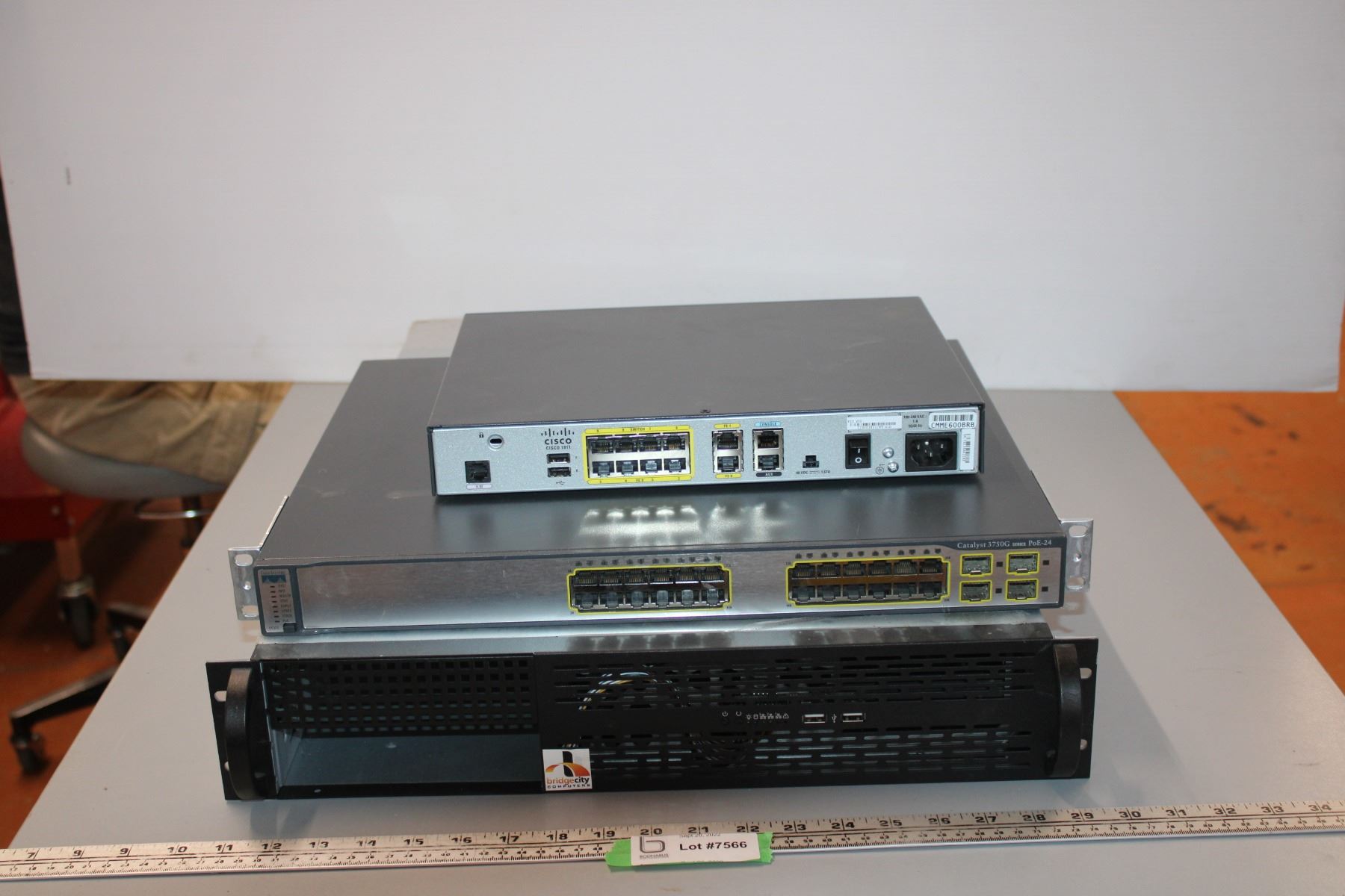 Empty Server Rack and (2) Server Grade Routers