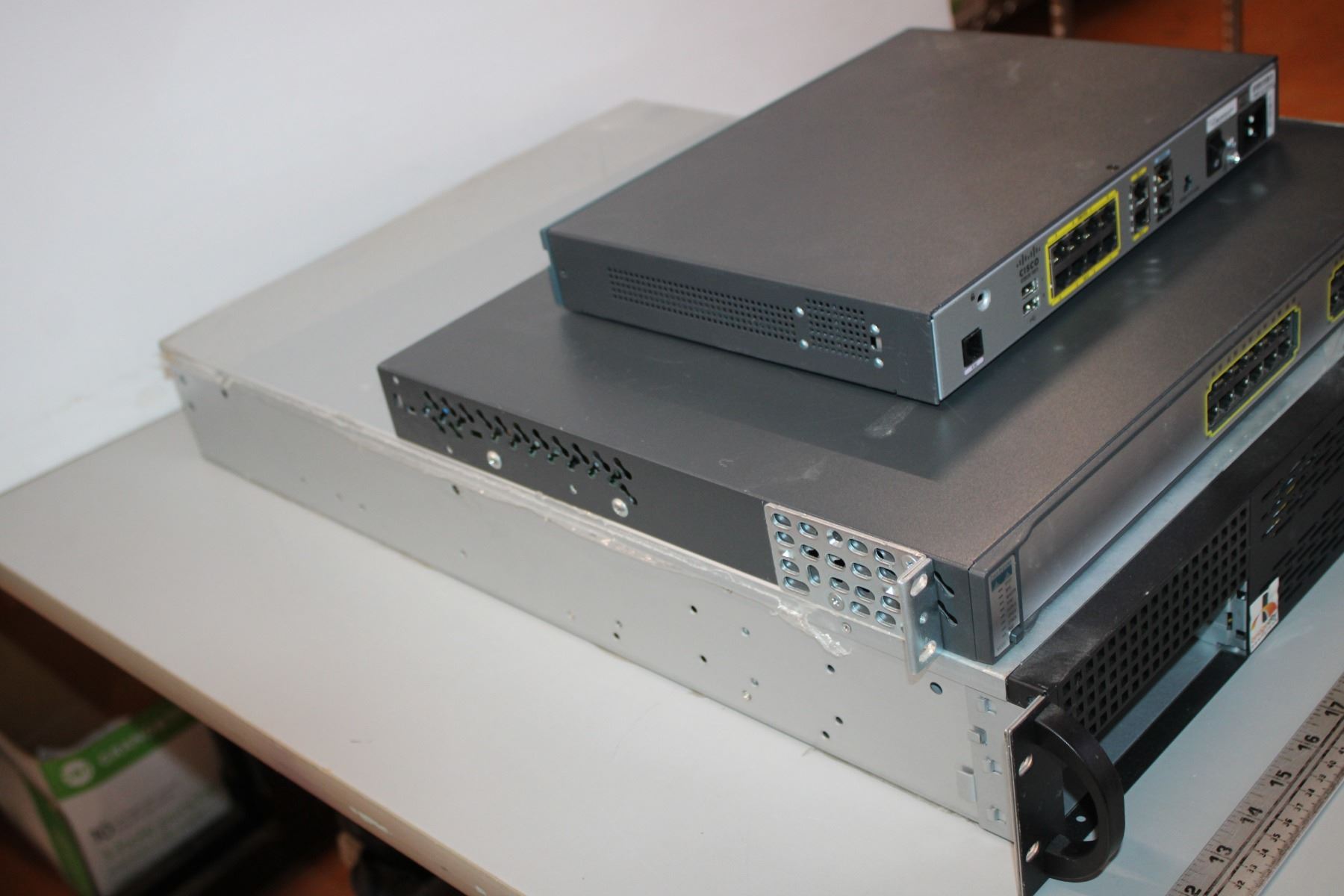 Empty Server Rack and (2) Server Grade Routers