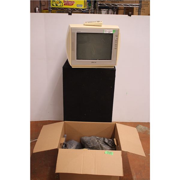 *Sony Trinitron TV w/ Remote and Box of assorted Cables’ - Bodnarus ...
