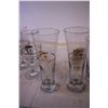 Image 3 : 1988 Calgary Winter Olympic Glasses (10 Beer Flutes, (8) Tumblers, and (8) Wine Glasses Not All Pict
