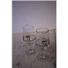 Image 4 : 1988 Calgary Winter Olympic Glasses (10 Beer Flutes, (8) Tumblers, and (8) Wine Glasses Not All Pict