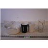 Image 1 : Casserole Dish w/ Lid + (2)Mugs and a Cup