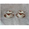 Image 1 : Pair of Royal Albert country rose teacups + saucers