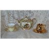 Image 1 : Lovely vintage china teapot with elegant cups and saucers