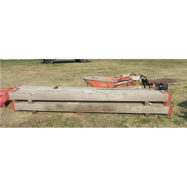 (5) Timbers w/ Brackets - 11.5ft. X 12" x 7" (Cecil Ferry)
