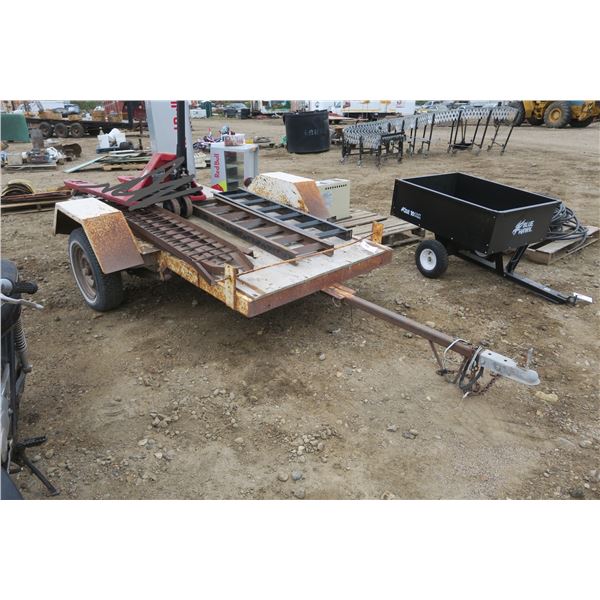 Utility Trailer & Ramps VIN: SK400794538 - Deck: 4ft. X 8.5ft. (Pallet Jack not included)