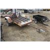 Image 1 : Utility Trailer & Ramps VIN: SK400794538 - Deck: 4ft. X 8.5ft. (Pallet Jack not included)