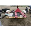 Image 3 : Utility Trailer & Ramps VIN: SK400794538 - Deck: 4ft. X 8.5ft. (Pallet Jack not included)