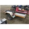 Image 4 : Utility Trailer & Ramps VIN: SK400794538 - Deck: 4ft. X 8.5ft. (Pallet Jack not included)