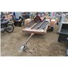 Image 5 : Utility Trailer & Ramps VIN: SK400794538 - Deck: 4ft. X 8.5ft. (Pallet Jack not included)