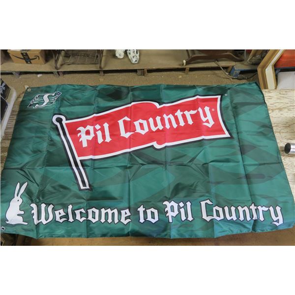 Pilsner & Roughrider Flag - 5ft x 3ft