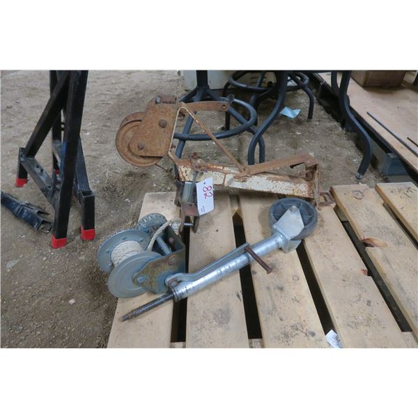 2 Winches & Wheel