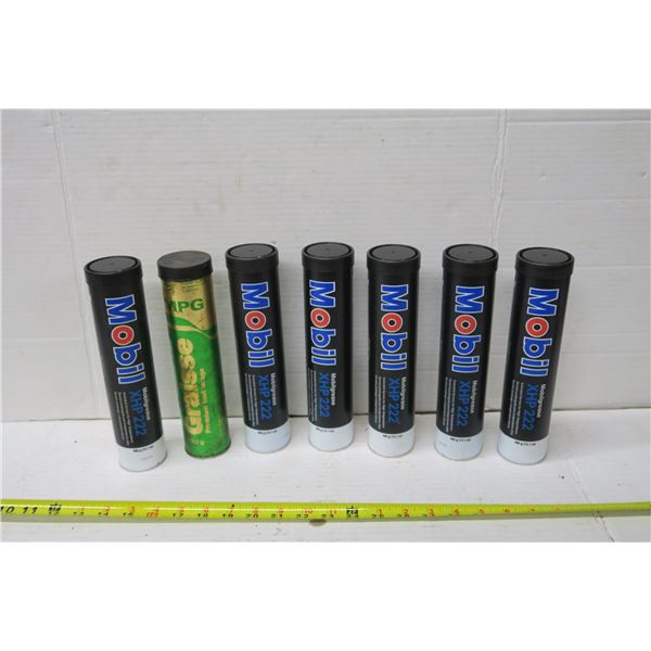 6x Mobil Grease Tubes & 1x Misc.