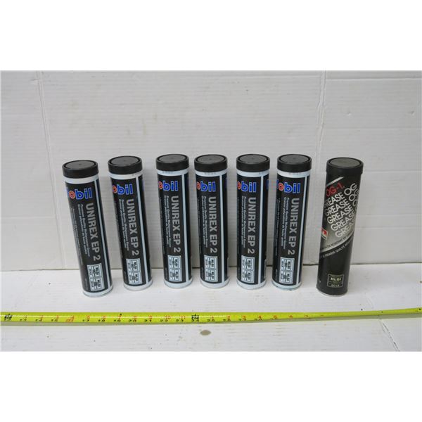 7x Mobil Grease Tubes & 1x Misc.