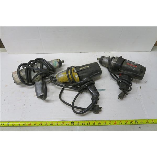 3 Electric 120v impacts - 1/2" Drive
