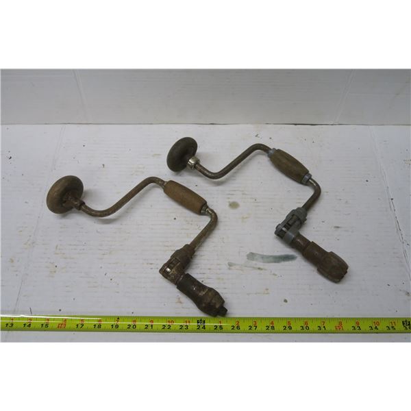2 Vintage Hand Drills