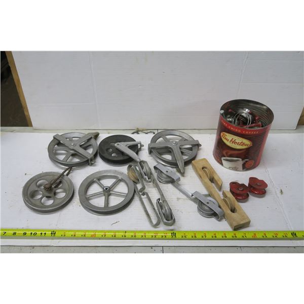 Lot of Pulleys & Misc.