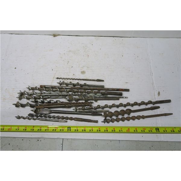 Assorted Auger Drill Bits