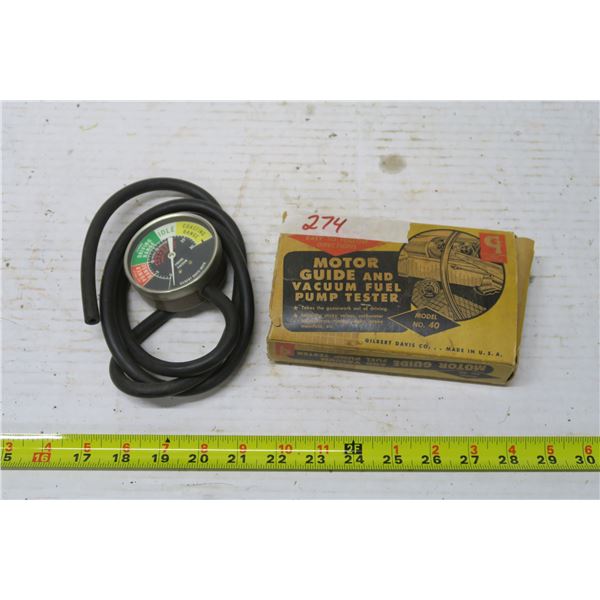 Motor Guide & Vacuum Fuel Tester