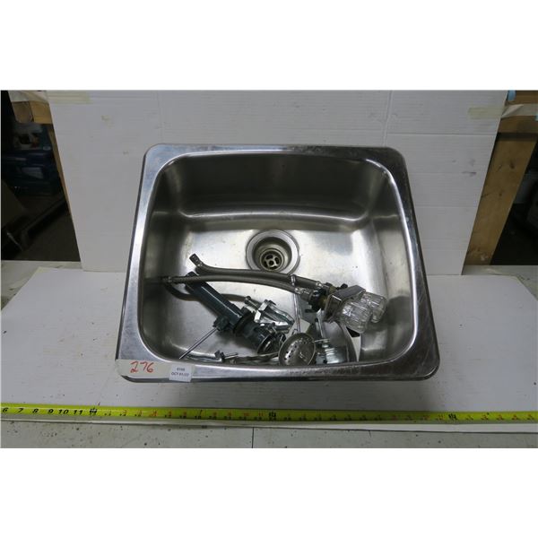Stainless Sink w/ Faucet - 20x18"