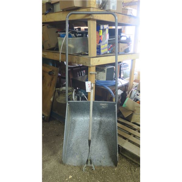 Antique Fish Grapple & Metal Snow Scoop