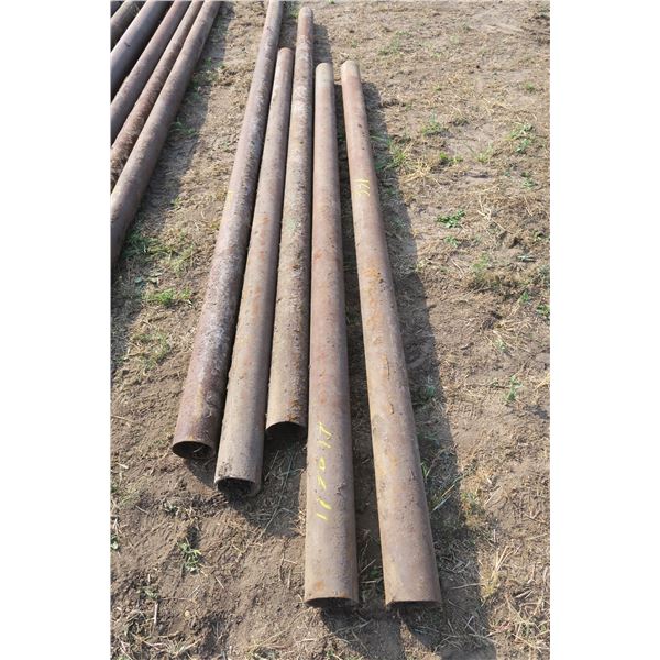 (5pc.) 1/8" & 1/4" Assorted Steel Pipe, 11-17ft.