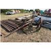 Image 2 : Lot of Wagon Wheel parts & Axles - 42 & 48" Wheels