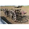 Image 4 : Lot of Wagon Wheel parts & Axles - 42 & 48" Wheels
