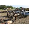 Image 6 : Lot of Wagon Wheel parts & Axles - 42 & 48" Wheels