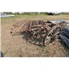 Image 8 : Lot of Wagon Wheel parts & Axles - 42 & 48" Wheels