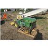 Image 1 : John Deere 216 Tractor w/ 40" Rototiller & 4ft. Mower - Not Siezed, Sold As Is