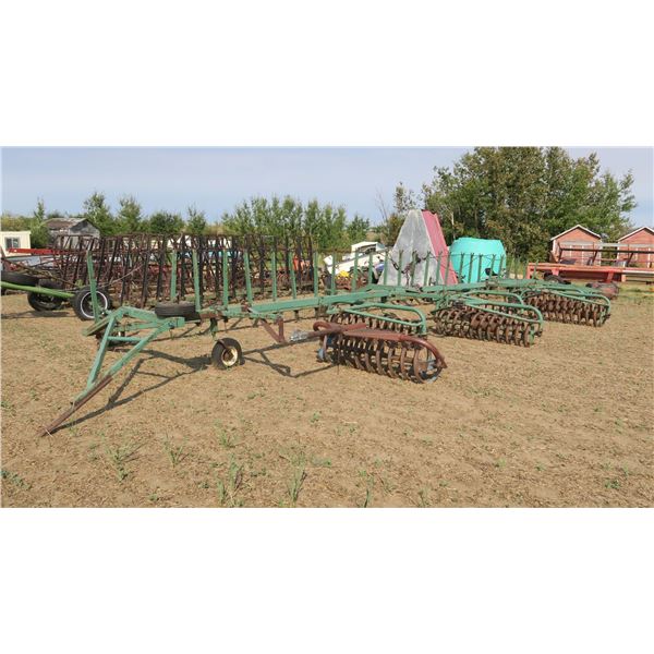 Harrow Draw Bar w/ 6 Packers - Incomplete Set