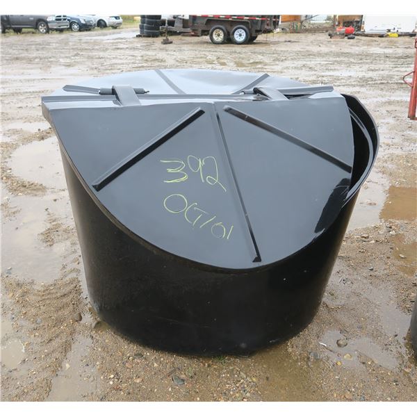 Large Black Garbage bin