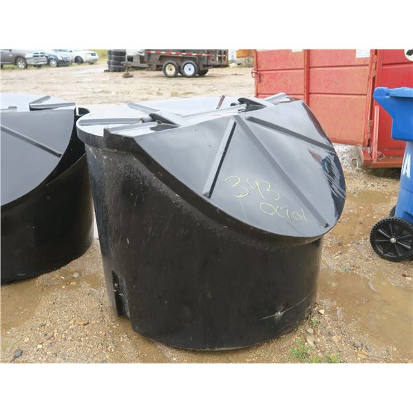 Large Black Garbage bin