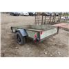 Image 6 : Utility Trailer - 7x4x1ft. Box, 10ft. Total Length