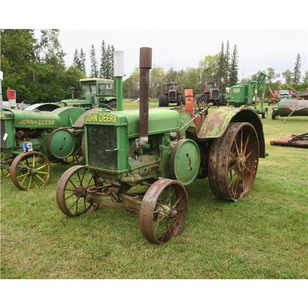 John Deere 'D' Tractor with Steel Wheels, Ran When Parked 3yrs. ago - Serial#: 141478