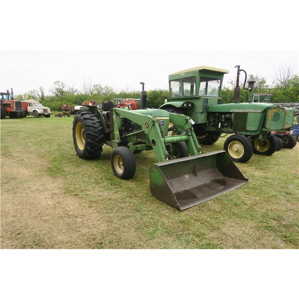 John Deere 2130 w/ JD 146 Loader - 2031hrs. - 3-Point Hitch, 18.4-30 Rear Tires, Runs & Drives