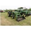 Image 1 : John Deere 2130 w/ JD 146 Loader - 2031hrs. - 3-Point Hitch, 18.4-30 Rear Tires, Runs & Drives