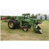Image 2 : John Deere 2130 w/ JD 146 Loader - 2031hrs. - 3-Point Hitch, 18.4-30 Rear Tires, Runs & Drives