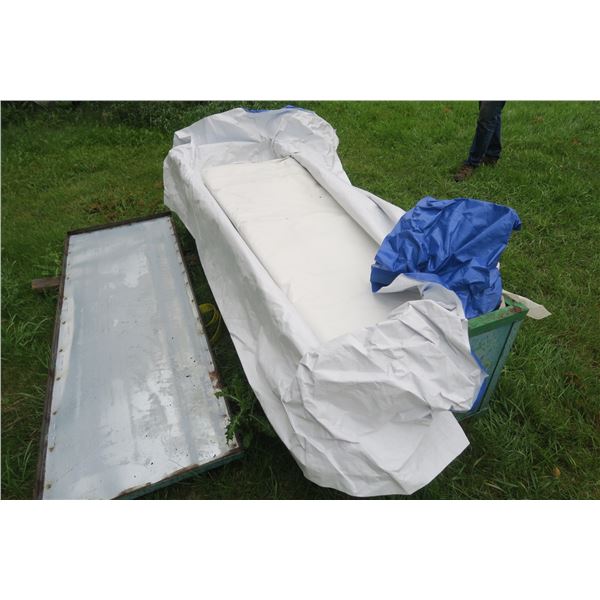 Portable Garage Tent & Poles, Never Used - 20Wx30Lx12H ft.