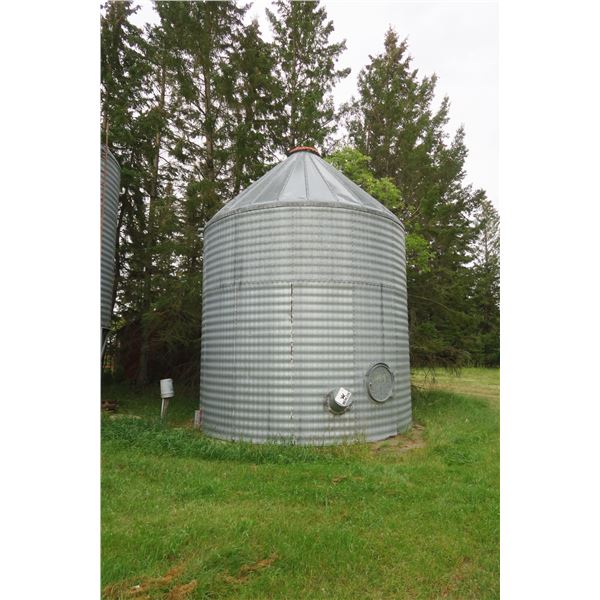2911 Bushel Bin, Bolted onto Concrete (No Floor)