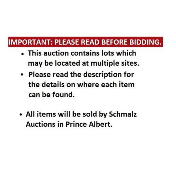 IMPORTANT: Please Read Before Bidding.