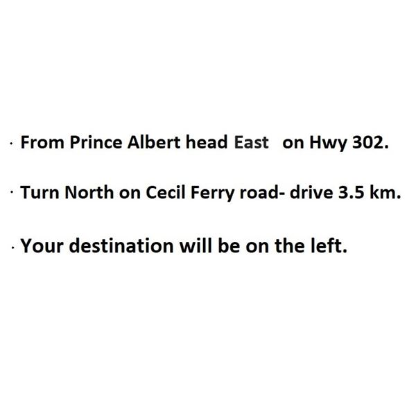 Directions to Cecil Ferry, SK