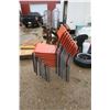 Image 5 : 10 Plastic Seat Orange Chairs
