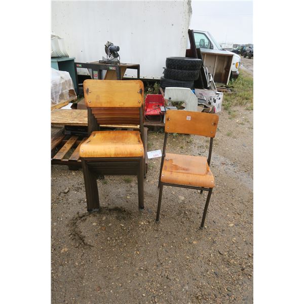 9 Wooden Seat Chairs