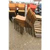 Image 4 : 9 Wooden Seat Chairs