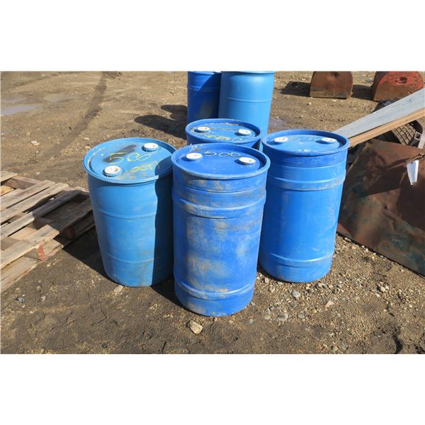 4 Plastic Barrels
