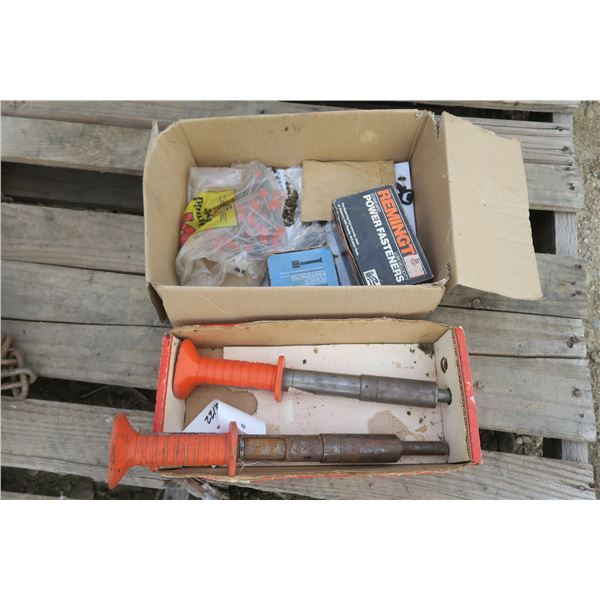 2 Remington Power Fasteners w/ Cartridges & Nails