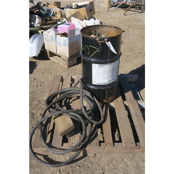 Barrel Full of Bolts & 240V Cord w/ Plug End